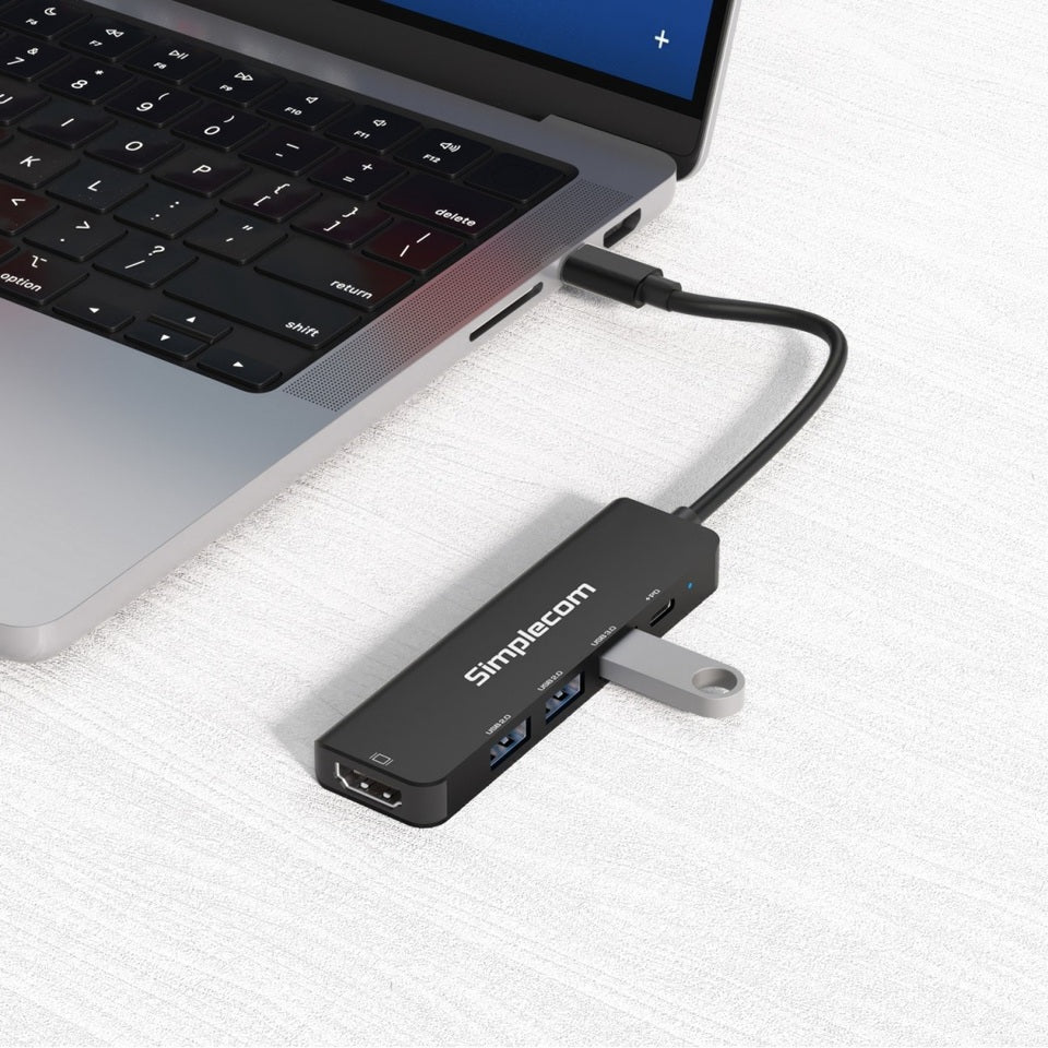 Simplecom CHT550 USB-C 5-in-1 Multiport Docking Station with USB Hub PD HDMI 2.0 4K@60Hz - Image 4