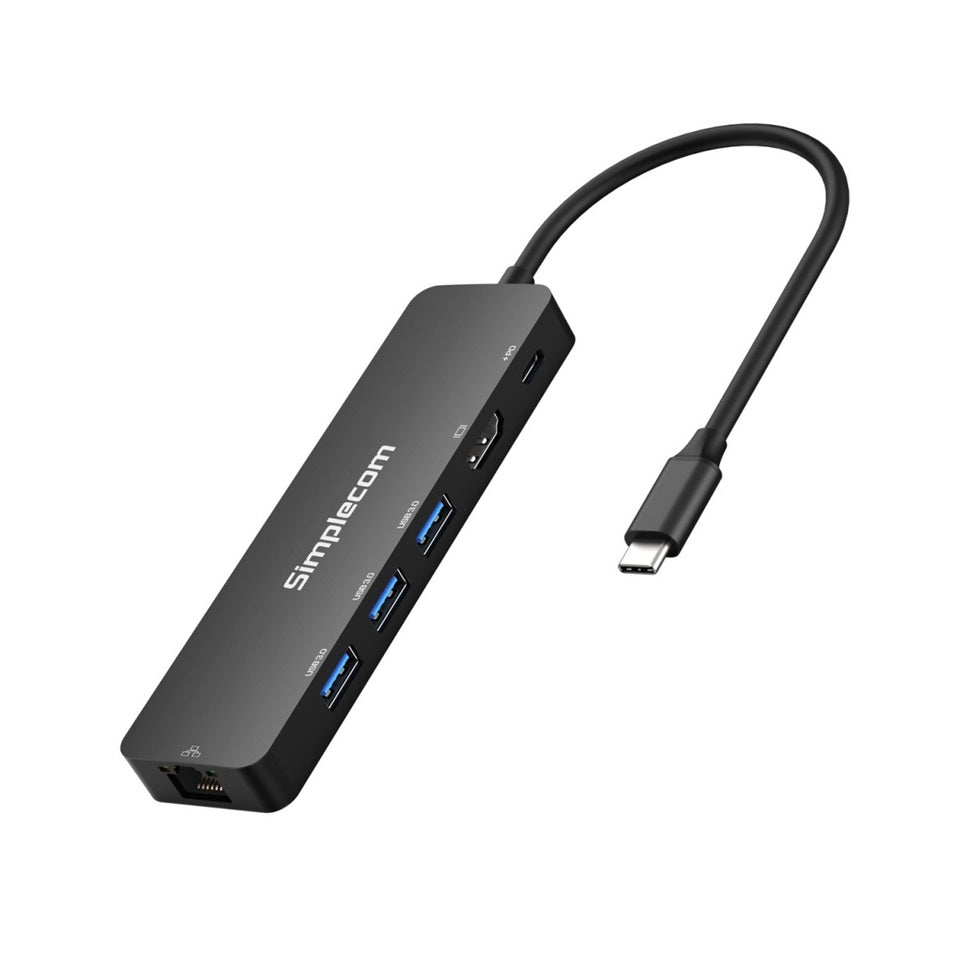 (LS)Simplecom CHT560 USB-C SuperSpeed 6-in-1 Multiport Docking Station HDMI 2.0 - Image 2