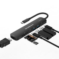 Simplecom CHT570 USB-C SuperSpeed 7-in-1 Multiport Hub Adapter HDMI 2.0 Docking Station - Image 2