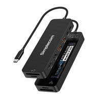 (LS)Simplecom CHT595 9-in-1 USB-C Multiport Docking Station with NVMe M.2 Enclosure 2xUSB-A 10Gbps, USB-C 10Gbps, HDMI 2.0 4K@60Hz, SD/MicroSD, PD100W - Image 1