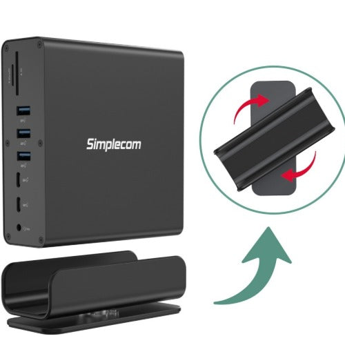 Simplecom CHT815 15-in-1 USB-C 4K Triple Display MST Docking Station with Dual HDMI DP - Image 2