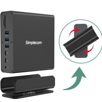 Simplecom CHT815 15-in-1 USB-C 4K Triple Display MST Docking Station with Dual HDMI DP - Image 2