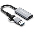 Simplecom DA306C USB 3.0 and USB-C to HDMI Video Card Adapter Full HD 1080p - Image 1