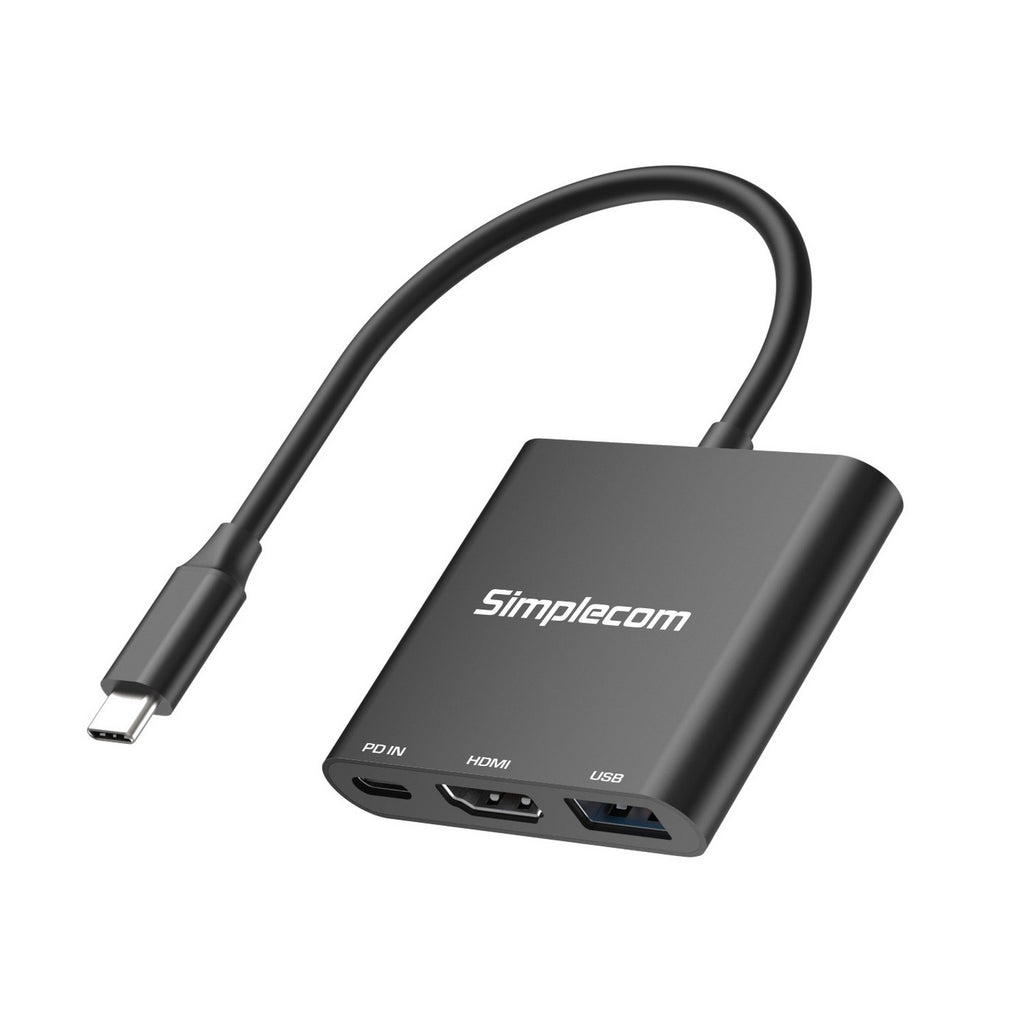 Simplecom DA320 USB-C 3-In-1 Adapter USB 3.2 Gen 1 5Gbps PD HDMI 2.0 4K@60Hz - Image 2