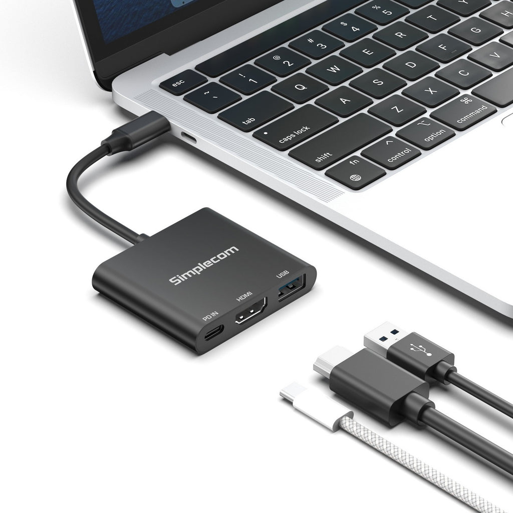 Simplecom DA320 USB-C 3-In-1 Adapter USB 3.2 Gen 1 5Gbps PD HDMI 2.0 4K@60Hz - Image 3