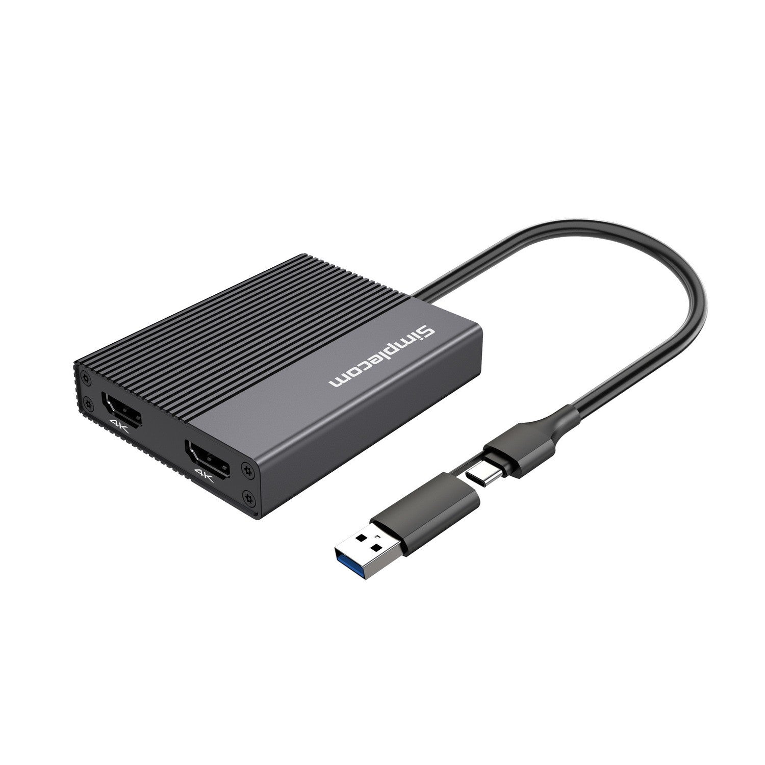 Simplecom DA369 USB 3.0 or USB-C to Dual 4K HDMI 2.0 Display Adapter for 2x 4K@60Hz Extended Screens - Image 5