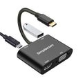 (LS)Simplecom DA440 4-in-1 USB-C Multiport Adapter with Power Delivery USB 3.0 VGA HDMI - Image 1