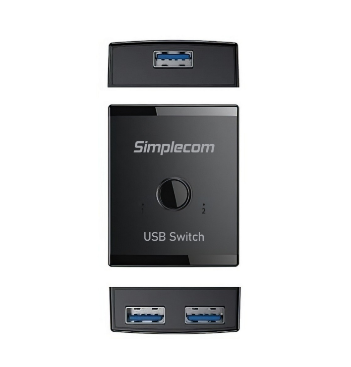 Simplecom KM125 Bi-Directional 2-Way USB 3.0 Switch 1 In 2 Out (2 In 1 Out) 5Gbps  Ideal for sharing USB device between 2 computers - Image 3