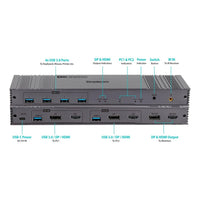 Simplecom KM490 HDMI and DisplayPort Dual Monitor KVM Switch for 2 Computers with 4-Port USB 3.0 Hub 5Gbps 8K@60Hz - Image 3