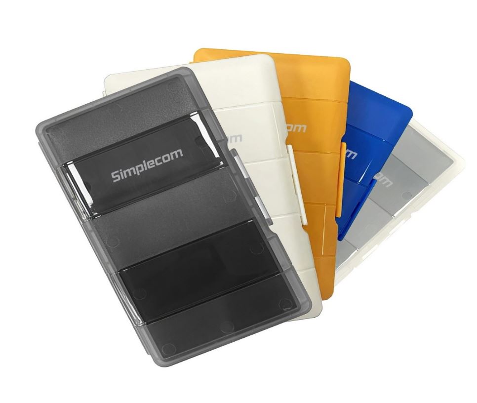 Simplecom MA024 M.2 SSD 4-Slot Protective Storage Case Holder Organizer for 4x M.2 2280 SSD Mixed colour - Image 2