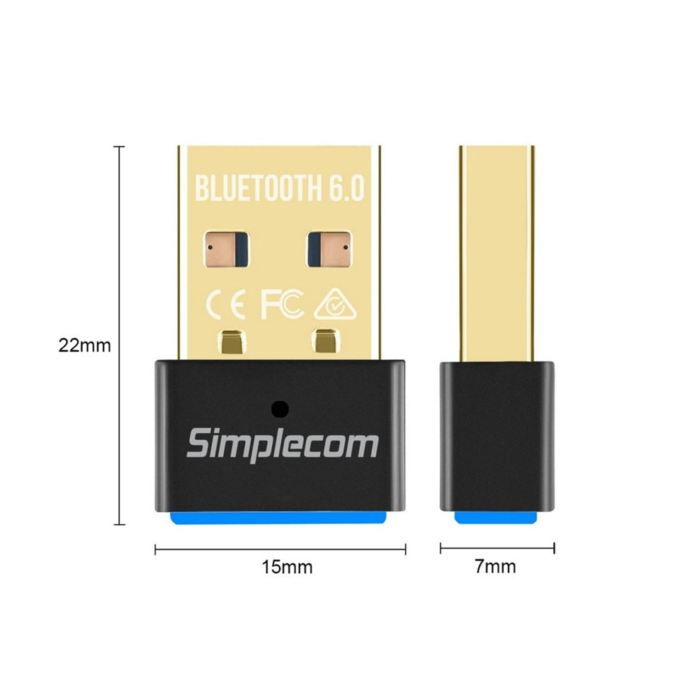 Simplecom NB600 USB Bluetooth 6.0 Adapter Wireless Dongle - Image 2
