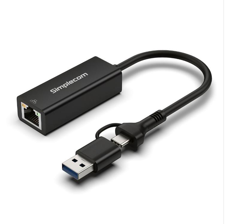 Simplecom NU315C SuperSpeed USB-C and USB-A to Gigabit Ethernet Adapter - Image 5