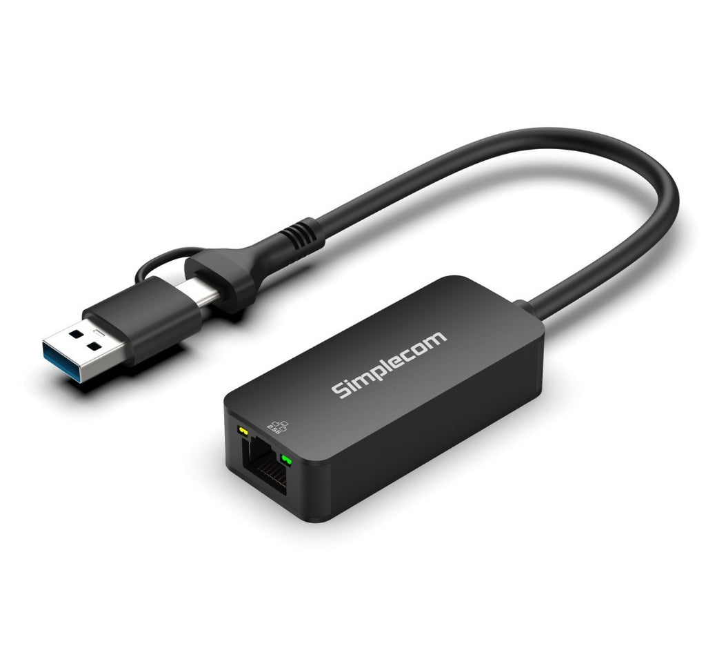 Simplecom NU405C SuperSpeed USB-C and USB-A to 2.5G Ethernet Network Adapter 2.5Gbps LAN - Image 3