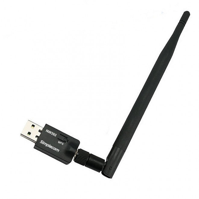 Simplecom NW392 USB Wireless N WiFi Adapter 802.11n 300Mbps 5dBi Antenna - Image 2