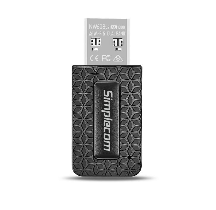 Simplecom NW608v2 WiFi 5 AC1300 Dual-Band USB 3.0 Wireless Adapter - Image 2