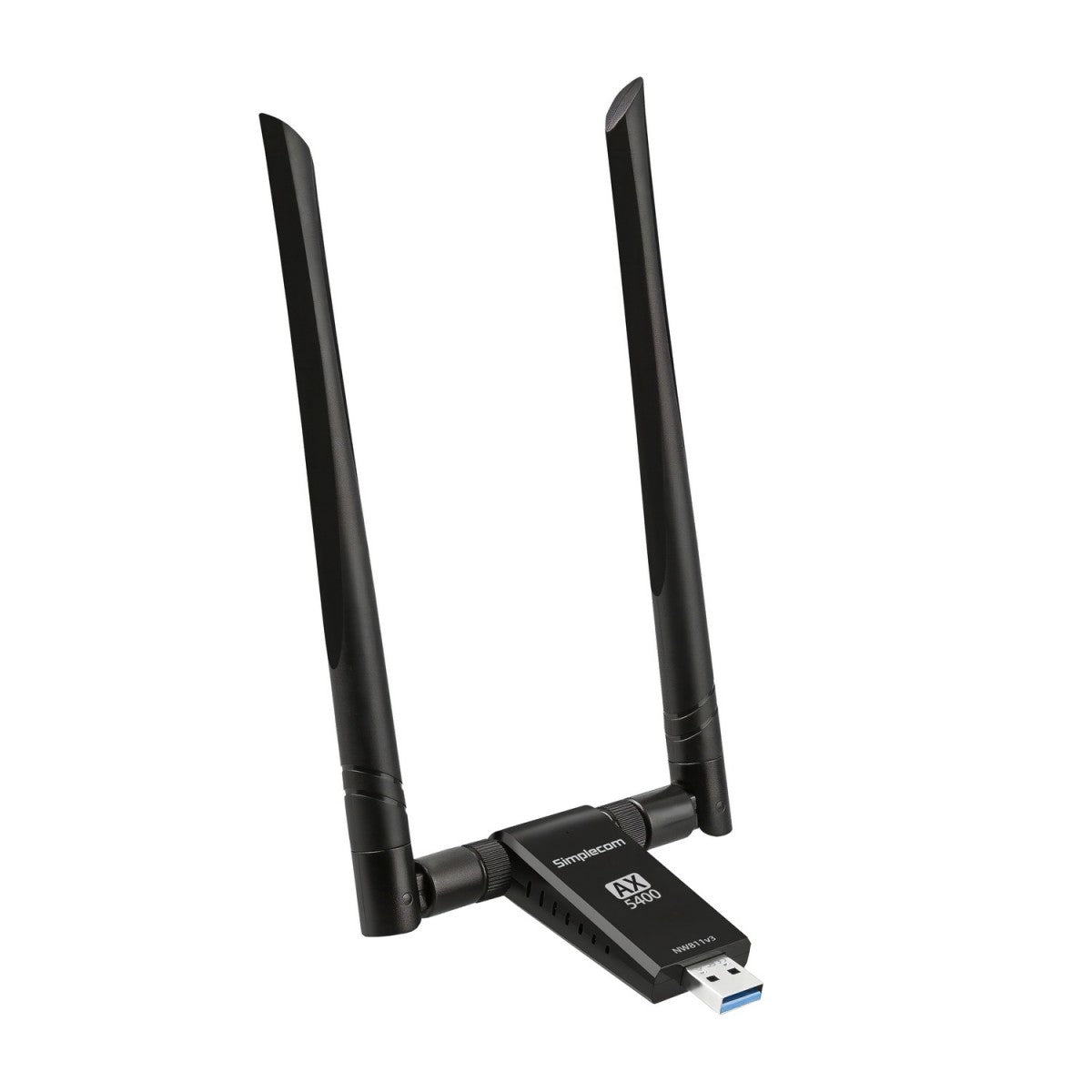 Simplecom NW811v3 AX5400 Tri-Band WiFi 6E USB Adapter with 2x 5dBi High Gain Antennas - Image 3