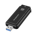 Simplecom NW812v2 AX5400 Tri-Band WiFi 6E USB Adapter, USB 3.2, AX5400, 2.4/5/6GHz, up to 2402Mbps, MU-MIMO, OFDMA, WPA3, foldable antenna - Image 1