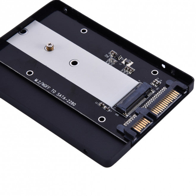 (LS)Simplecom SA102 NGFF M.2 (B Key) to 7mm 2.5" SATA Converter Enclosure Aluminium - Image 4