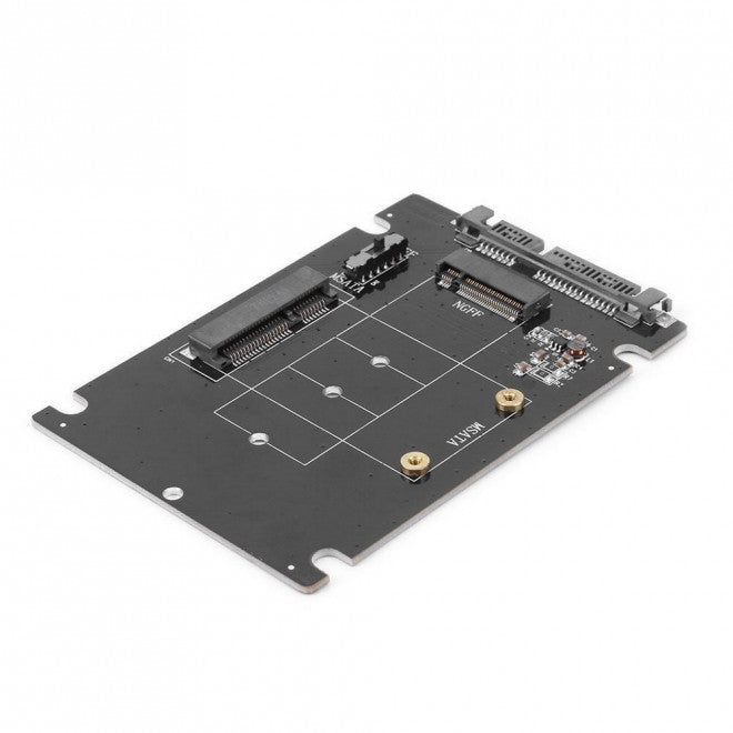 Simplecom SA207 mSATA + M.2 (NGFF) to SATA 2 In 1 Combo Adapter - Image 1