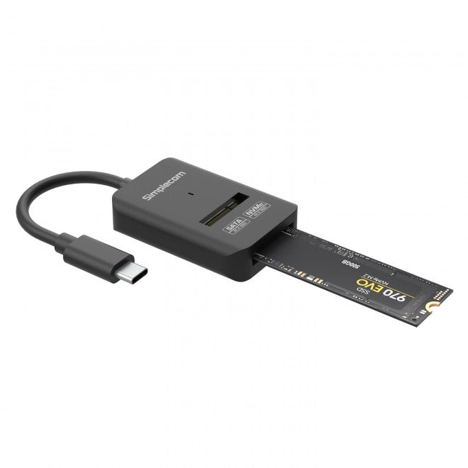 Simplecom SA506 NVMe / SATA Dual Protocol M.2 SSD to USB-C Adapter Converter USB 3.2 Gen 2 10Gbps - Image 2