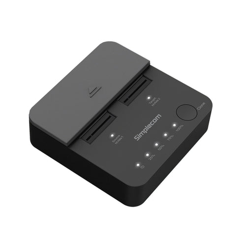 (LS)Simplecom SD550v2 USB 3.2 Gen2x2 to Dual Bay NVMe M.2 SSD Docking Station Duplicator Offline Clone - Image 2