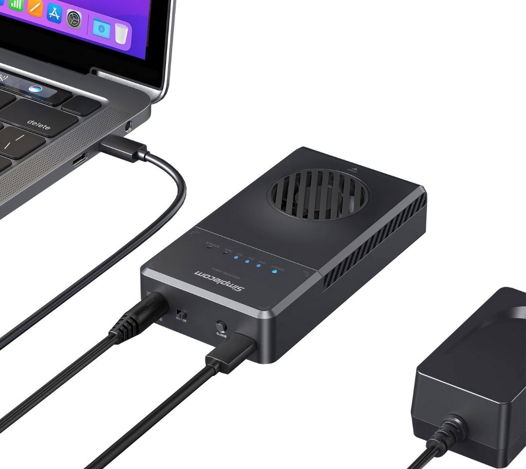 Simplecom SD560 Dual Bay NVMe M.2 SSD Enclosure Offline Clone Docking Station USB 3.2 Gen2 10Gbps - Image 4