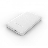 Simplecom SE101 Compact Tool-Free 2.5'' SATA to USB 3.0 HDD/SSD Enclosure White Compatible with 7mm and 9.5mm laptop 2.5" SATA HDD/SSD - Image 1