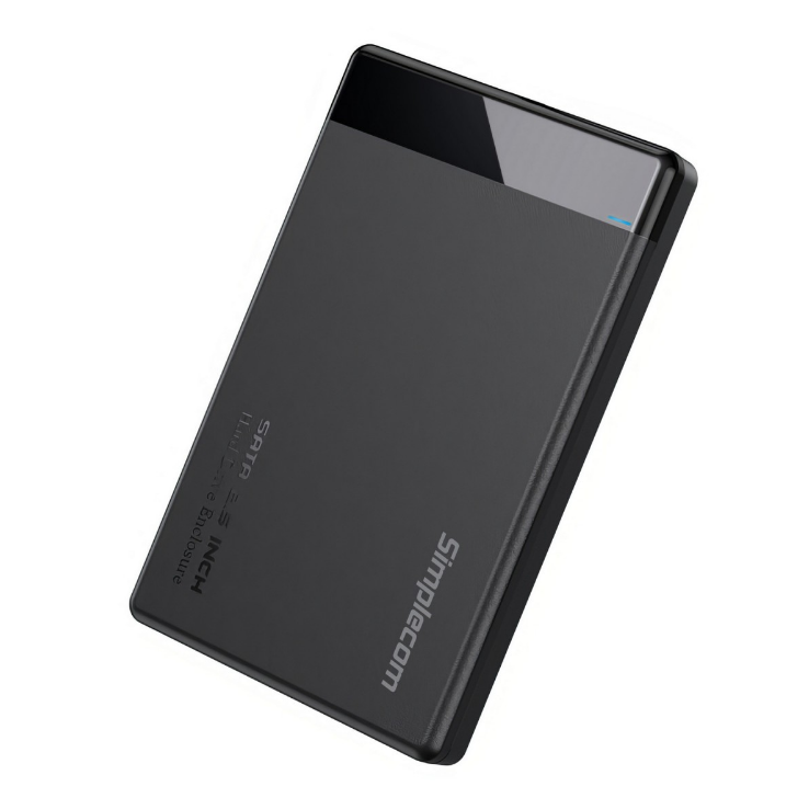 Simplecom SE109 Tool-free 2.5" SATA HDD SSD to USB-C Enclosure USB 3.2 Gen 1 Compatible with 7mm and 9.5mm laptop 2.5" SATA HDD/SSD - Image 2