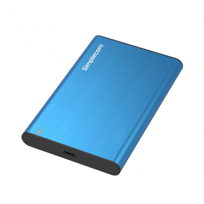Simplecom SE221 Aluminium 2.5'' SATA HDD/SSD to USB 3.1 Enclosure Blue USB 3.1 Gen 1 support up to 5Gbps data transfer rate - Image 1