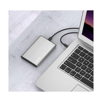 (LS)Simplecom SE221 Aluminium 2.5'' SATA HDD/SSD to USB 3.1 Enclosure Grey USB 3.1 Gen 1 support up to 5Gbps data transfer rate - Image 2