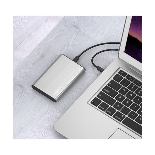 (LS)Simplecom SE221 Aluminium 2.5'' SATA HDD/SSD to USB 3.1 Enclosure Grey USB 3.1 Gen 1 support up to 5Gbps data transfer rate - Image 2