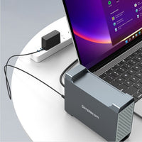 Simplecom SE482 SuperSpeed USB Dual Bay 3.5" SATA Hard Drive RAID Enclosure USB-C RAID 0/1, JBOD - Image 3