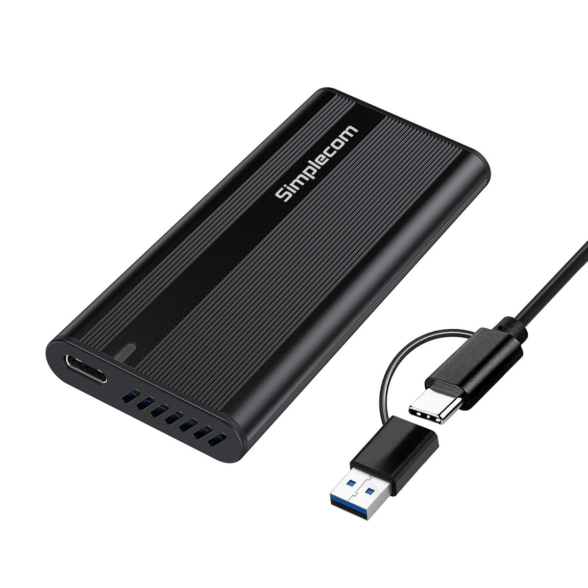 Simplecom SE505 NVMe M.2 SSD to USB-C Enclosure USB 3.2 Gen 2 10Gbps Ultra-slim aluminium case Tool-free design - Image 5