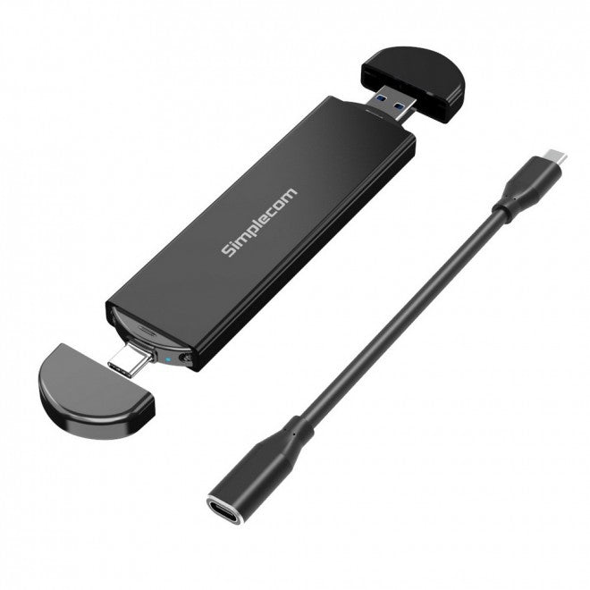Simplecom SE522 NVMe / SATA M.2 SSD to USB 3.2 Gen 2 Dual USB Connector Enclosure - Image 4