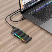 Simplecom SE525 NVMe / SATA M.2 SSD USB-C Enclosure with RGB Light USB 3.2 Gen 2 10Gbps - Image 4