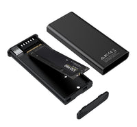 Simplecom SE530 NVMe / SATA M.2 SSD to USB-C Enclosure with SMART LED Screen USB 3.2 Gen 2 10Gbps - Image 3