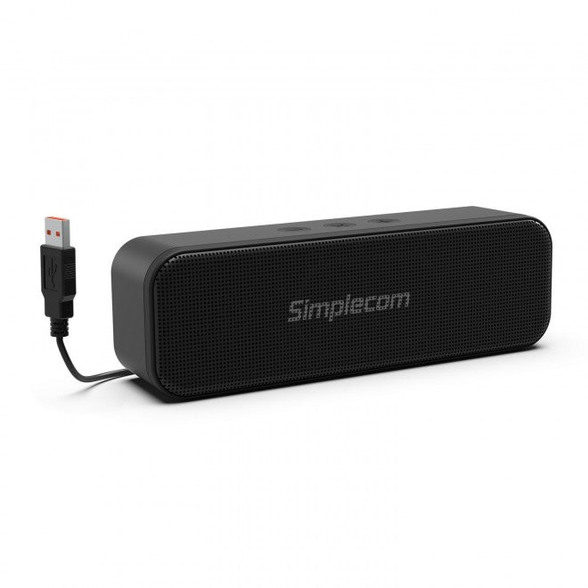 Simplecom UM228 Portable USB Stereo Soundbar Speaker Plug and Play with Volume Control for PC Laptop - Image 3
