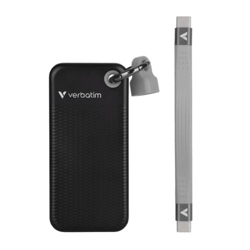 Verbatim 1TB Pocket SSD USB 3.2 Gen 2 1TB Black Grey. Convenient Keyring cable holder. Compact, Rugged. Ultra Lightweight Performance 58g Portable B - Image 3
