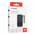 Verbatim 1TB Pocket SSD USB 3.2 Gen 2 1TB Black Grey. Convenient Keyring cable holder. Compact, Rugged. Ultra Lightweight Performance 58g Portable B - Image 1