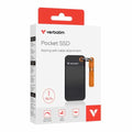 Verbatim 1TB Pocket SSD USB 3.2 Gen 2 1TB Black Orange Convenient Keyring cable holder. Compact, Rugged. Ultra Lightweight Performance 58g Portable B - Image 1