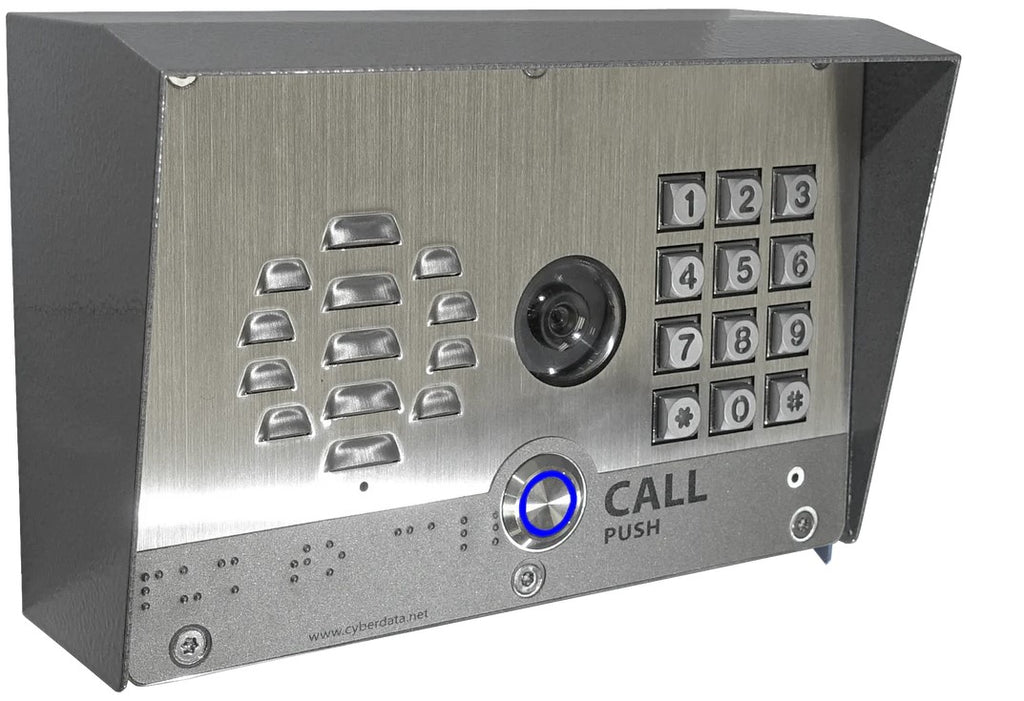 Cyberdata 011215 Outdoor Shroud, 2X for outdoor backboxes gives the added protection from environmental elements, Corrosion resistant aluminum 5052 - Image 3