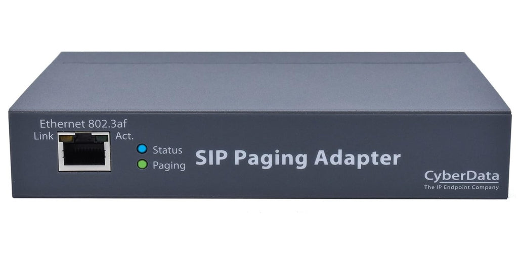 CyberData SIP Paging Adapter, VoIP Endpoint Interfaces Analog Paging Systems With SIP&Multicast-Based Audio Sources, Work With Most Analog Amplifiers - Image 1