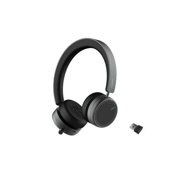 Fanvil DH50-B Wireless Bluetooth Headset, 15.5h Talk time, High-performance speaker, All-day comfort, Retractable microphone