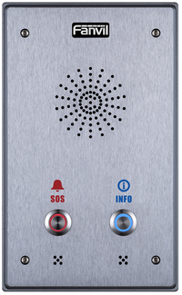 Fanvil I12D 2 Outdoor Audio Intercom, 2 SIP Lines, 2 Button, 2 SIP Lines, PoE, Full-duplex speakerphone, AIO: door access, intercom and paging service - Image 1