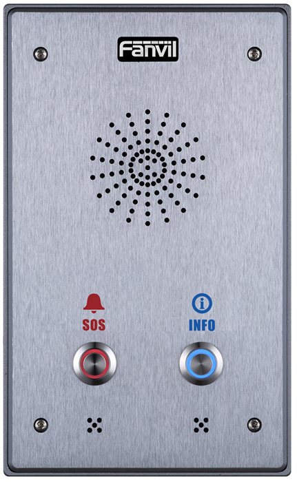 Fanvil I12D 2 Outdoor Audio Intercom, 2 SIP Lines, 2 Button, 2 SIP Lines, PoE, Full-duplex speakerphone, AIO: door access, intercom and paging service - Image 3