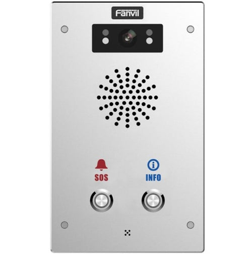 Fanvil I16SV02P Outdoor Video SIP Intercom Water & dust proof SIP Intercom IP65 (2 button), Built-in HD camera, HD voice, built-in 3W speaker TF card - Image 1
