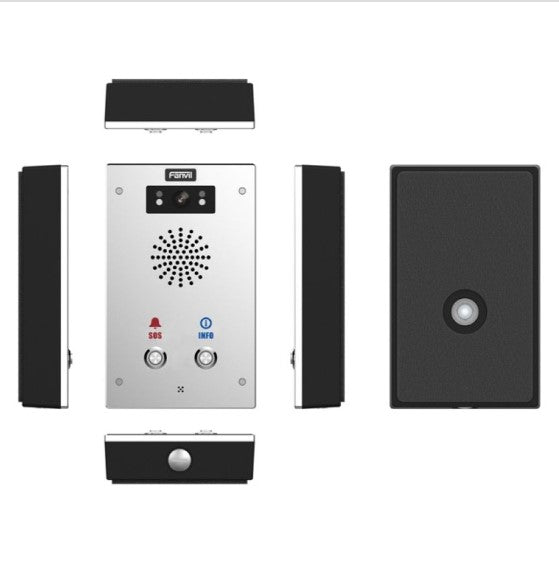 Fanvil I16SV02P Outdoor Video SIP Intercom Water & dust proof SIP Intercom IP65 (2 button), Built-in HD camera, HD voice, built-in 3W speaker TF card - Image 2