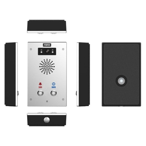 Fanvil I16SV02P Outdoor Video SIP Intercom Water & dust proof SIP Intercom IP65 (2 button), Built-in HD camera, HD voice, built-in 3W speaker TF card - Image 4