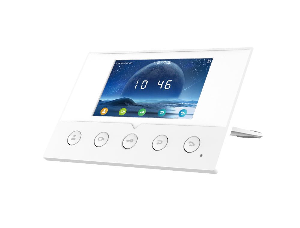 Fanvil i51W Indoor SIP Station, 4 SIP Lines, 5 Buttons, PoE, 4.3" Colour Screen, Linux, ONVIF, 2Yr Warranty - Image 2