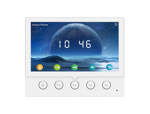 Fanvil i52W Indoor SIP Station, 4 SIP Lines, 5 Buttons, PoE, 7" Colour Screen, Linux, ONVIF, 2Yr Warranty - Image 1